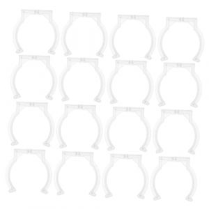 DECHOUS 20 Pièces Pince pour lampe fluorescente clip de fixation du tube de lampe clips extérieurs pour suspendre les lumières clips de support de lampe clips d'éclairage extérieur (Delicious.C, neuf)