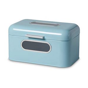 ECHTWERK Bo&icirc;te &agrave; pain en m&eacute;tal &laquo; smal &raquo;, bleu clair, 30x20x16,5 cm (follownoh24, neuf)