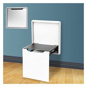 Si&egrave;ge de Douche Repliable Mural Tabouret de Douche Antiderapant Chaise Salle de Bain Pliable Banc de Douche Adapt&eacute; aux Personnes &Acirc;g&eacute;es Handicap&eacute;es Femmes Enceintes, Supporter 150 KG, (Color:blanc) (QYYBHD, neuf)