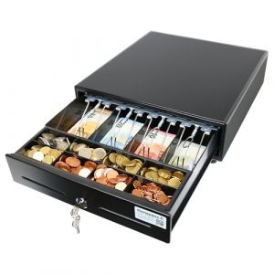 Monepass CD145b - 4B/8C - Tiroir-caisse 33,5 cm Low Duty &agrave; ouverture manuelle (Push-Open) (MONEPASS FRANCE, neuf)