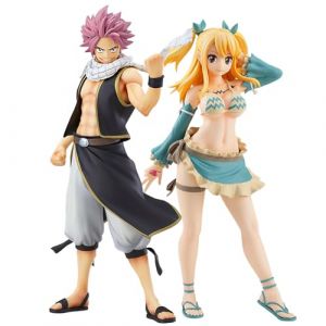 Zhongkaihua Figurines de l'anime Fairy Tail Lucy/Natsu - Figurine - Figurine Fairy Tail Merch Collection Décorations de Noël (liaokingeu, neuf)