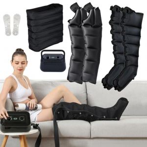 Bottes Pressoth&eacute;rapie 6 Chambre, Pressotherapie Jambes et Ventre et Bras, Pressoth&eacute;rapie Machine De Drainage Lymphatique De Pression D'air pour Appareil Circulation Sanguine (QUANHUAISHANG, neuf)