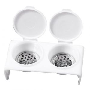 KAILIKETIY Bol &agrave; Ongles Double Godet avec Couvercle, Plastique Transparent, pour Monom&egrave;re, Nail Art Professionnel et Usage Manucure, Accessoire Soin Ongles Qualit&eacute; Salon, Pr&eacute;vention &Eacute;vaporation (GODDE, neuf)