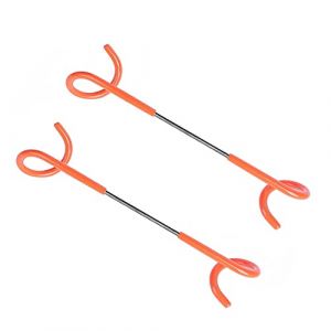 Alnicov Lot de 2 crochets de camping, crochet pour lanterne, tente, poteau de tente, crochet de suspension pour la p&ecirc;che, le camping, les voyages, l'aventure, orange (Music Lover EU, neuf)