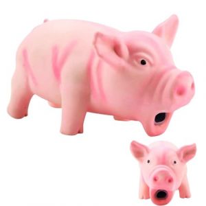 Beufee Jouet &agrave; m&acirc;cher pour Chien, Jouet pour Chien Cochon grin&ccedil;ant, Jouet pour Chiot en Latex, Cochon Rose, Jouet pour Chien, Jouet &agrave; m&acirc;cher pour Animal Domestique, Jouet pour Chien (Pink) (Julianne-EU, neuf)