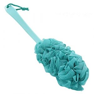 Limeow Fleur de Douche avec Manche Long Manche Brosse de Bain à Suspendre Brosse Dos Suspendue Brosse Eponge pour Bain Durable Brosse de Douche pour les Femmes et Hommes Loofah Exfoliante (vert) (LIMEOW, neuf)