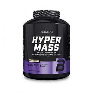 BioTechUSA Hyper Mass | Prise de masse avec mélange de glucides et de protéines | Créatine micronisée | Sans gluten, 4 kg, Vanille (Elanatura, neuf)