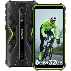 Ulefone Armor X12 Telephone Portable Incassable Android 13, 6Go+32Go ROM/256Go Extensible, Téléphone Étanche 5.45" HD+, 13MP+8MP Caméra, Smartphone Antichoc 4860mAh, 4G Dual SIM/NFC/GPS/IP69K-Vert (YISU LIMITED, neuf)