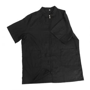 ULTECHNOVO Blouse Salon Coiffure Imperm&eacute;able et Respirante Blouse de Travail Barbier avec Poches V&ecirc;tement Professionnel pour Coupe de Cheveux Xl Usage Salon et Maison (Chad Bi, neuf)