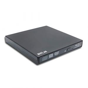 Lecteur DVD/CD Blu-ray BD-ROM - Double couche - Graveur DVD+-R DL - Double couche - Pour Windows XP/Vista/7/8/10 Mac OS ordinateur portable et ordinateur de bureau - Lecteur optique portable (Selbstverbesserung, neuf)