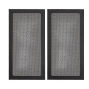 140 X 280 Mm Filtre &agrave; Mailles Anti-poussi&egrave;re pour Bo&icirc;tier PC DIY, [Lot de 2] Couvercle de Filtre &agrave; Poussi&egrave;re Magn&eacute;tique en PVC, Filtre de Refroidissement PC en Maille (Black) (Zhaojou, neuf)
