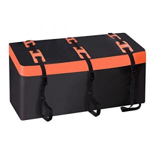 SUNORCHID Coffre attelage Coffre de Toit de Voiture, Coffre arrière pour attelage de remorque, 425 l, revêtement 600D, en PVC, boîte à Bagages, étanche, indéchirable, Pliable (WjkjEU, neuf)