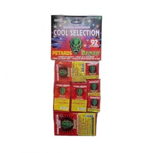 SÉLECTION DE PÉTARDS DEMON COOL (92 PÉTARDS), Idéal pour vos évènements entre amis, effet et ambiance festive garantie - Catégorie F1 - SPARKLERS CLUB (SPARKLERS CLUB, neuf)