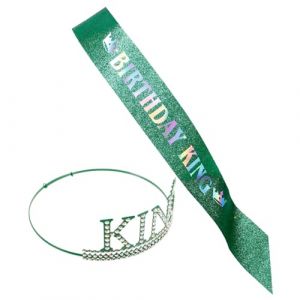 FOMIYES 1 Jeu diadème de couronne de fête accessoires danniversaire pour hommes ceinture danniversaire pour accessoires de déguisements couronne laurier bandeau pour hommes décorations (Family&Personal, neuf)