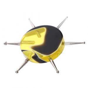Beatifufu 1pièces Outil De Dotting Multi-usage Pour Nail Art Pinceau à Points Ergonomique Avec Embouts Variés Pour Manucure Outils De Sculpture Argile Noir Jaune (Camprilli, neuf)