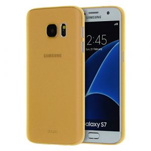 doupi UltraSlim Coque Compatible avec Samsung Galaxy S7 Edge (arqu&eacute;) Fin Mat Ultra Mince et Ultra l&eacute;ger Bumper Cover Housse de Protection Shell Coque, Orange (GLEXD Shop, neuf)