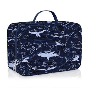 Clastyle Sac Isotherme Repas Enfant Animaux Marins Lunch Bag Isotherme Gar&ccedil;ons Filles Petit Sac Lunch Box pour L'&eacute;cole &Eacute;tudiant Pique-nique,Bleu Requin (Changtian_Im&Ex, neuf)