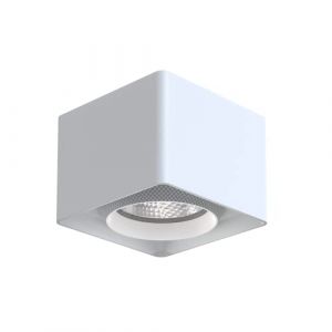 FOOC Spot LED en saillie 9W aluminium carré 3000K spot encastrable au plafond angle de faisceau 36° pour galerie salon couloir bureau (FOOC, neuf)