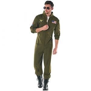 Morph Costume Aviateur Homme, Déguisement Pilote, Combinaison Aviateur, Costume Halloween Homme, L (Morph Costumes, neuf)