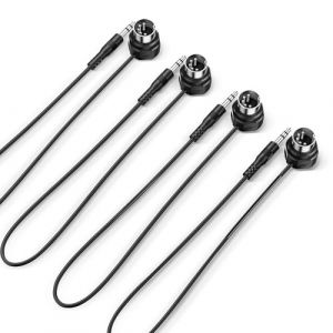 CME TRS MIDI Cable 4-Pack - Câble droit TRS Type A (3.5mm - 1/8") vers DIN 5 broches coudées, 1FT / 30CM - Parfait pour les espaces compacts et le patching (CME Pro, neuf)