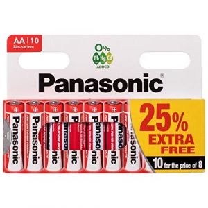 Panasonic- Pile Zinc Carbon - AA x 8 + 2 gratuites - R6 (LYNXAB, neuf)