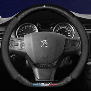 JUZELY Couvre Volant pour Peugeot 206 207 208 306 307 308 407 408 508, Housse en Cuir Microfibre Antid&eacute;rapant Respirant Souple Durable, Prot&egrave;ge Volant Voiture Accessoire (Zhang Huijun Automobile Department Store, neuf)