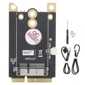 Carte Adaptateur Mini PCI-E vers BCM94630 Convertisseur de Carte WiFi 12 + 6 Broches pour 7/8 / 8.1, pour OS X/Broadcom / BCM94360CD / BCM943602CS / BCM94360CS2 / BCM94331CD / BCM94360CSAX (fasient, neuf)