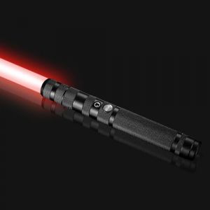 Sabres Laser pour Adultes et Enfants à Partir de 8 Ans, Épée Lumineuse avec Garde en Métal Lourd Noir pour Duel, 16 Couleurs RVB 5 Modes Dynamiques Rechargeable, Cadeau d'Anniversaire Cosplay (StimuVariety, neuf)