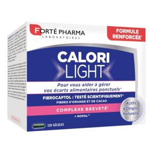 Fort&eacute; Pharma - CaloriLight - Nopal, Fibres d'orange et de cacao - Aide minceur et perte de poids - Capteur de graisses, Effet sati&eacute;tant, Actifs d'origine naturelle - 120 g&eacute;lules, 6 max/jour (J_COMMMERCE, neuf)