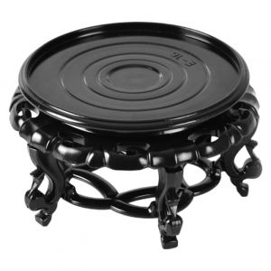 IMIKEYA Pr&eacute;sentoir &agrave; Plantes Vintage De 7 Pouces (Dia) - Socle Rond En R&eacute;Sine Pour Bonsa&iuml; - Petit Support De Vase En Forme D'Aquarium Pour D&eacute;coration D'Int&eacute;rieur (Elsy Abbas, neuf)