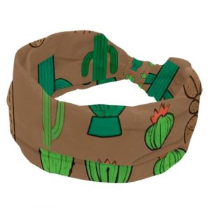 1 lot de bandeaux élastiques antidérapants pour femmes, bandeau de sport en tissu doux pour entraînement, yoga, accessoires de cheveux tendance, cactus artistique-611 (GRBXVHD, neuf)