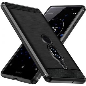 ivoler Coque Silicone pour Sony Xperia XZ2 Premium, [Protection Antichoc Militaire] Étui de Protection, Mince Souple TPU Anti-Rayures Dos Bumper Housse, Noir (AYRmall-AMFR, neuf)