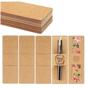Smallterm Lot de 70 enveloppes Kraft marque-pages pour marque-pages en r&eacute;sine DIY Cartes d'affichage vierges pour bo&icirc;tes de marque-page (angwenl, neuf)