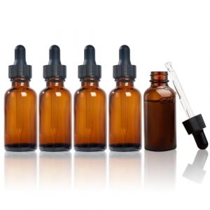 EJRUP 5PCS Flacon Pipette 20ml, avec Pipettes Compte-Gouttes,Bouteilles en Verre ambré,Goutte Flacon Huile,Réutilisation,pour Huile Essentielle Parfum (Sans Échelle) (Anilalowbility, neuf)