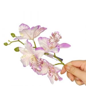 SLXLYH Pince à cheveux Cymbidium pour filles et femmes - Barrettes artificielles en forme de fleur - Épingles à cheveux douces des années 2000 (légère) (anbeidianzi, neuf)