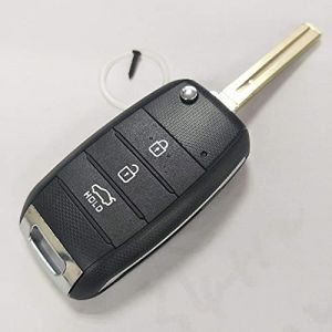 Coque de cl&eacute; pour t&eacute;l&eacute;commande compatible avec Kia Sportage Ceed Sorento Rio Niro Picanto Stinger Xceed Proceed Coque de rechange &agrave; 3 boutons pour r&eacute;paration de lame Vierge TOY49 (Car_Passion2013, neuf)
