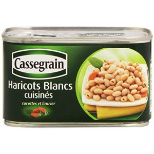 Cassegrain Haricots Blancs Cuisin&eacute;s Carottes et Laurier La Bo&icirc;te de 400 g (La Famille &agrave; Table! - LF&agrave;T!, neuf)
