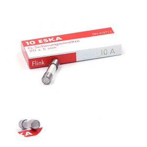 Fusible rapide (F) en verre 10A/250VAC 5x20mm (Boite de 10 Fusibles) (SPC-BOUTIQUE, neuf)