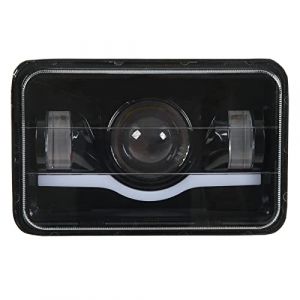 Tbest Phare LED Rectangulaire, Phare LED Rectangulaire,Phare LED Carr&eacute; Phare LED 100W 6000K Anti-&Eacute;blouissement Clignotant Feux De Croisement Hauts Bas pour ATV SUV Camion V&eacute;hicule De Construction (Youluu-cd, neuf)