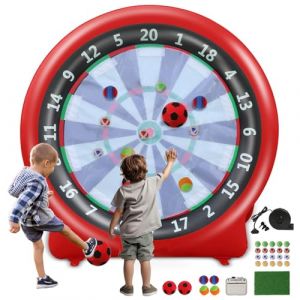 Ballon Gonflable de Football Dart Board,Planche de fléchettes géante Gonflable,Fléchettes de Golf Jouer aux fléchettes,Lancer des fléchettes Jeux avec Pompe, Jeu de tir de Dart Board géant (chunshengwu, neuf)