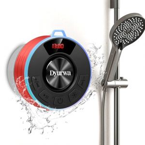 Enceinte Bluetooth Douche, Enceinte Bluetooth 5.3 avec HD Mic, 360&deg; St&eacute;r&eacute;o enceinte bluetooth Portable &Eacute;tanche IPX7 avec Ventouse, 10h Haut-Parleur de Douche Lumi&egrave;re LED pour Salle de Bain, Ext&eacute;rieur (yaolaneuu, neuf)