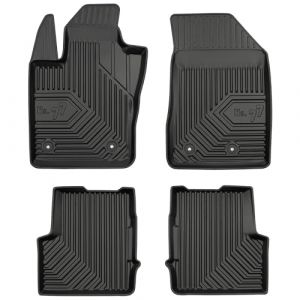 MOTOS Tapis de sol caoutchouc pour Fiat 500X depuis 2014 Améliorez Votre Confort de Voyage avec Le tapis noir antidérapant Auto No.77- tapis voiture Tous Temps pour Voiture, Protection Contre les sali (MOTOS EU, neuf)