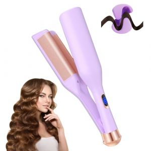 Fer à Onduler, Fer à Friser Boucles Pour Cheveux 32mm, Deep Waves, Mermaid Waves, Styliseur De Vagues, Fer à Friser Français Pour Cheveux Longs/Courts, 4 Température Réglable Bigou 160-220° (Violet) (DongGuanShi JiJunShangMao YouXianGongSi, neuf)