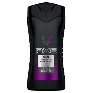 Axe Gel douche et shampooing Excite 3 en 1 pour une fraîcheur toute la journée, un parfum irrésistible et une douche agréable testée dermatologiquement - 6 x 250 ml (Sibashop, neuf)