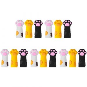 Booso 15 PièCes Mignon Pinces Couverture Manchon de Protection pour Ongles Cuticules Ciseaux Couverture Manucure PéDicure Outils Peau Morte Pinces à ÉPiler Casquette (fengq268, neuf)