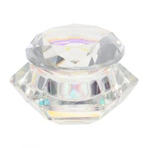 Beaupretty Coupe En Cristal D'art D'ongle Trousse De Manucure Clou Bol Éclair Cristaux Gel De Construction D'ongles Autocollants Porcelaine Tasse Pour Trousse à Ongles Blanche Cristal (lorianca, neuf)