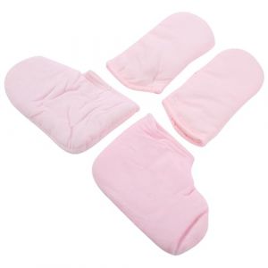 Ensemble de en Cire de Paraffine, Mitaines Blanchissantes Isolées pour le Soin des Mains, Couvre-Pieds de Traitement SPA, Apportent de la Chaleur à Vos Mains et à Vos (Gulaer, neuf)