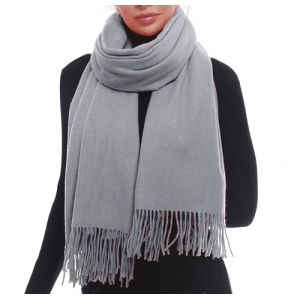 SWAT PANY &Eacute;charpe Femme Hiver Unie &Eacute;l&eacute;gante pour C&eacute;l&eacute;brations et Tenue D&eacute;contract&eacute;e (FU JINMY, neuf)