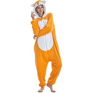 ZKomoL Pyjamas Onesies Cosplay Adulte Unisexe Animaux Halloween Costume Robe Loungewear (Champion France, neuf)