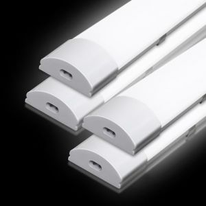Jopassy 4x Neon LED 120CM 36W Reglette led Blanc Neutre 4000K Tube Led Plafonnier IP65 Eclairage LED garage néon LED Haute Luminosité pour Garage Ateliers Sous-sol Magasin Bureau Parking (IRON-DG, neuf)